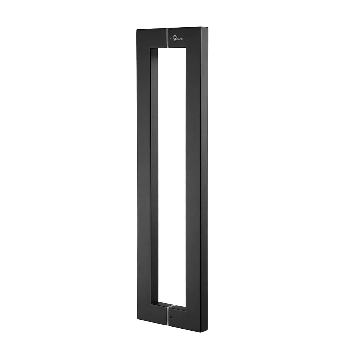 TOGU 48″ Matte Black Push Pull Door Handle Set for Wood Glass Steel Doors