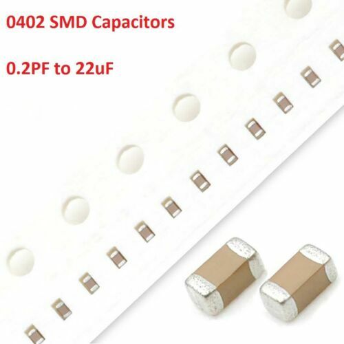 6.3V 10V 16V 25V 50V 0402 SMD/SMT Capacitors Range (0.2PF to 22uF) Ceramic MLCC