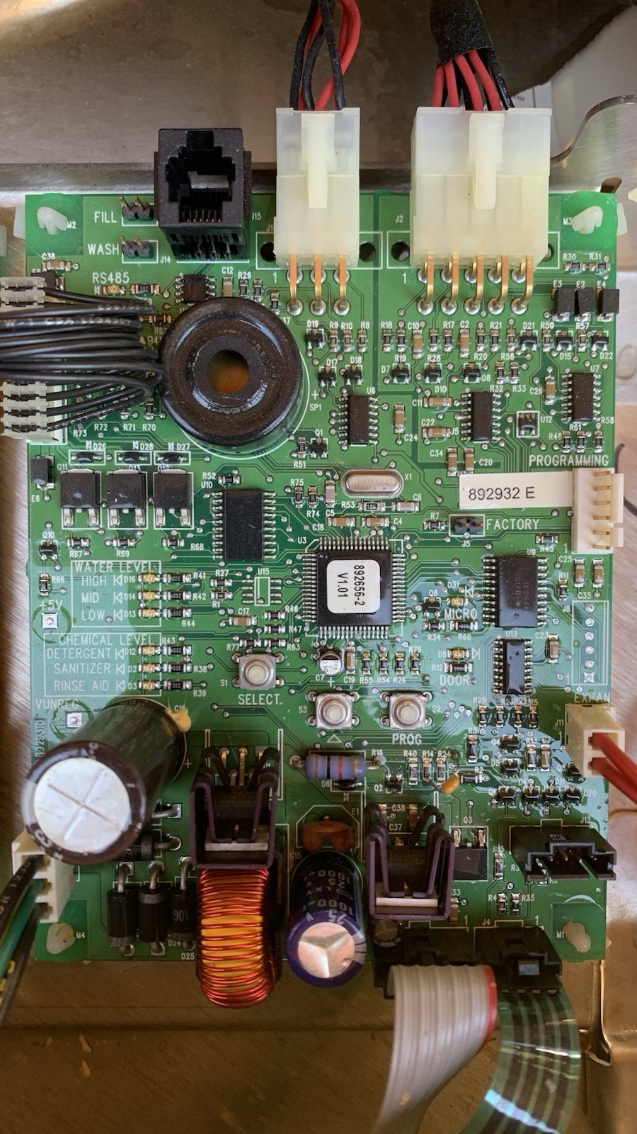 Hobart 00-892932-002 Control Board Assembly, Hobart Dishwasher LXI/AM