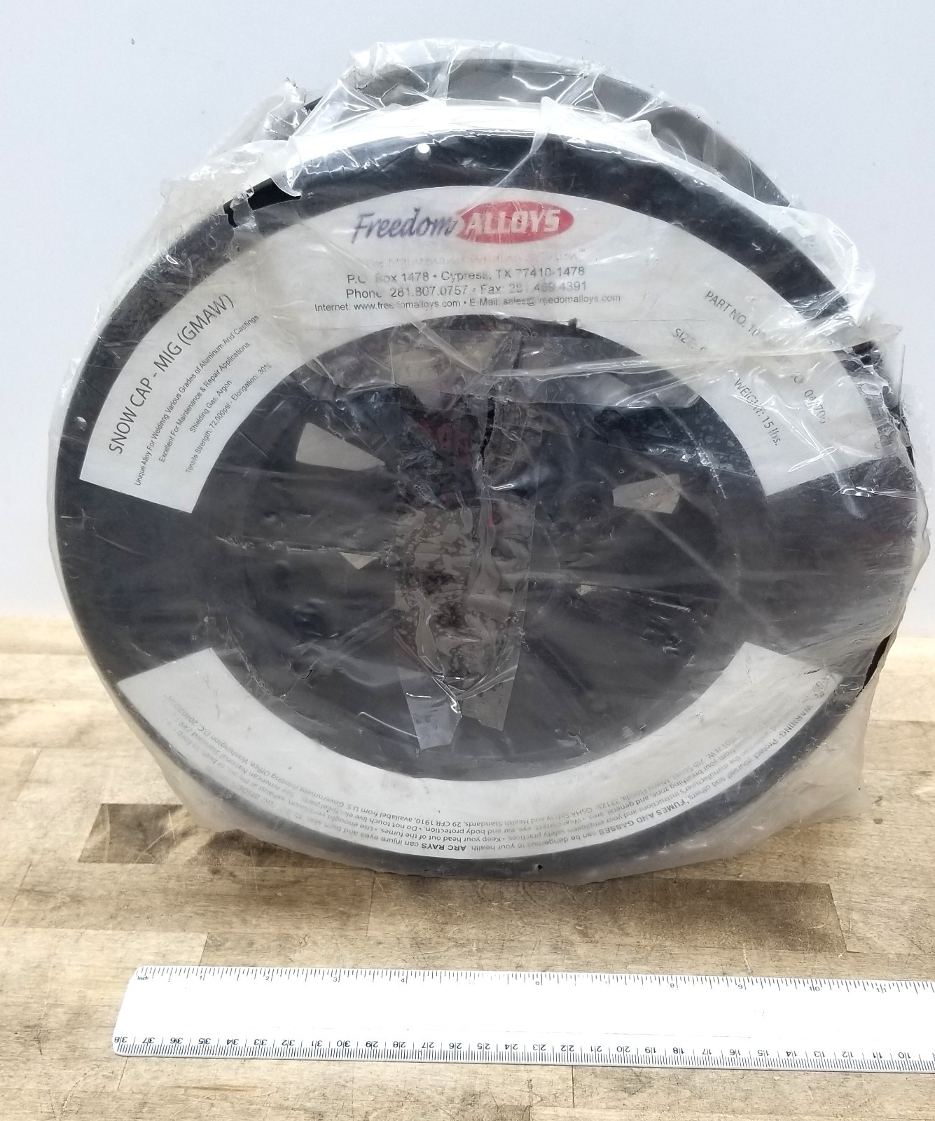 Freedom Alloys (TIFCO) PN:10297 Snow Cap Aluminum 15Lb Spool Welding Wire 0.035″