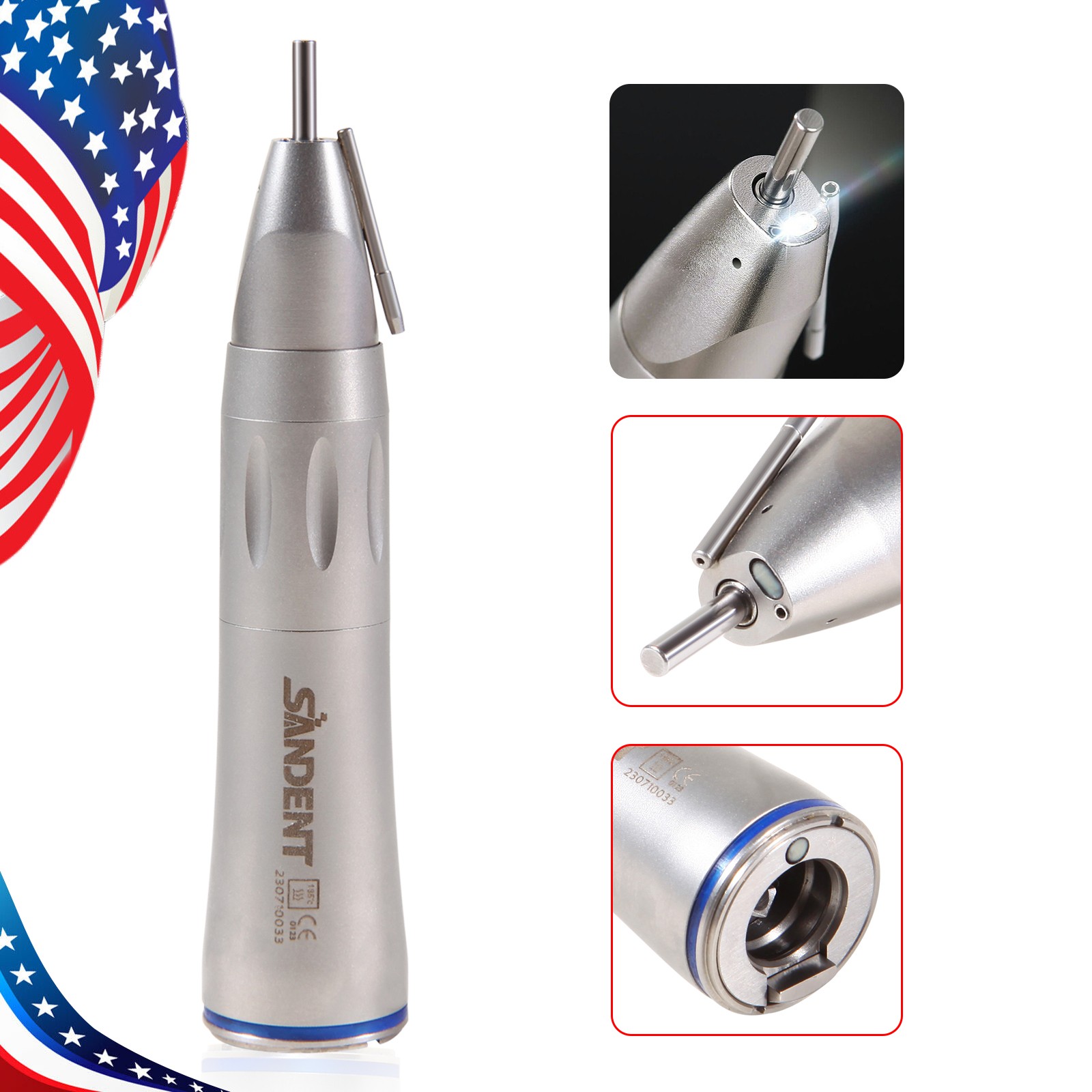 Dental Surgical Straight Handpiece 1:1 1:2 Oral Surgery 20 Degree External