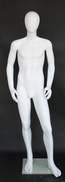 5 ft 7 in H Small Size Male Adult Full Size Mannequin Abstract Head CB19E-WT new