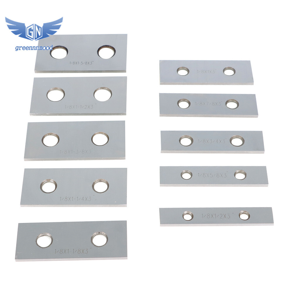 10 Pair 1/8 × 3″ Precision Parallel Set Hardened Steel In Case Steel