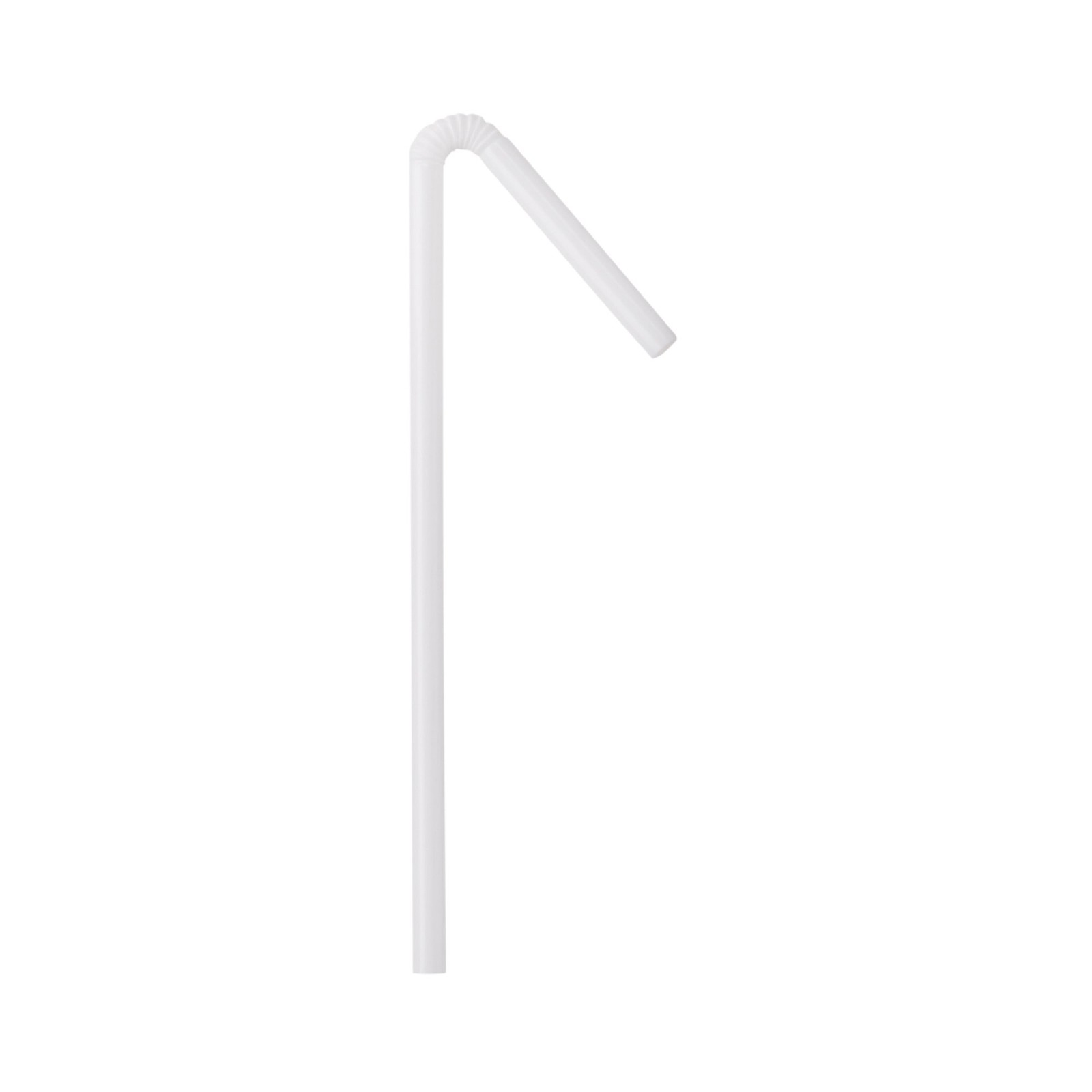 McKesson Disposable Flexible Drinking Straw White Plastic 500 Ct 16-9550