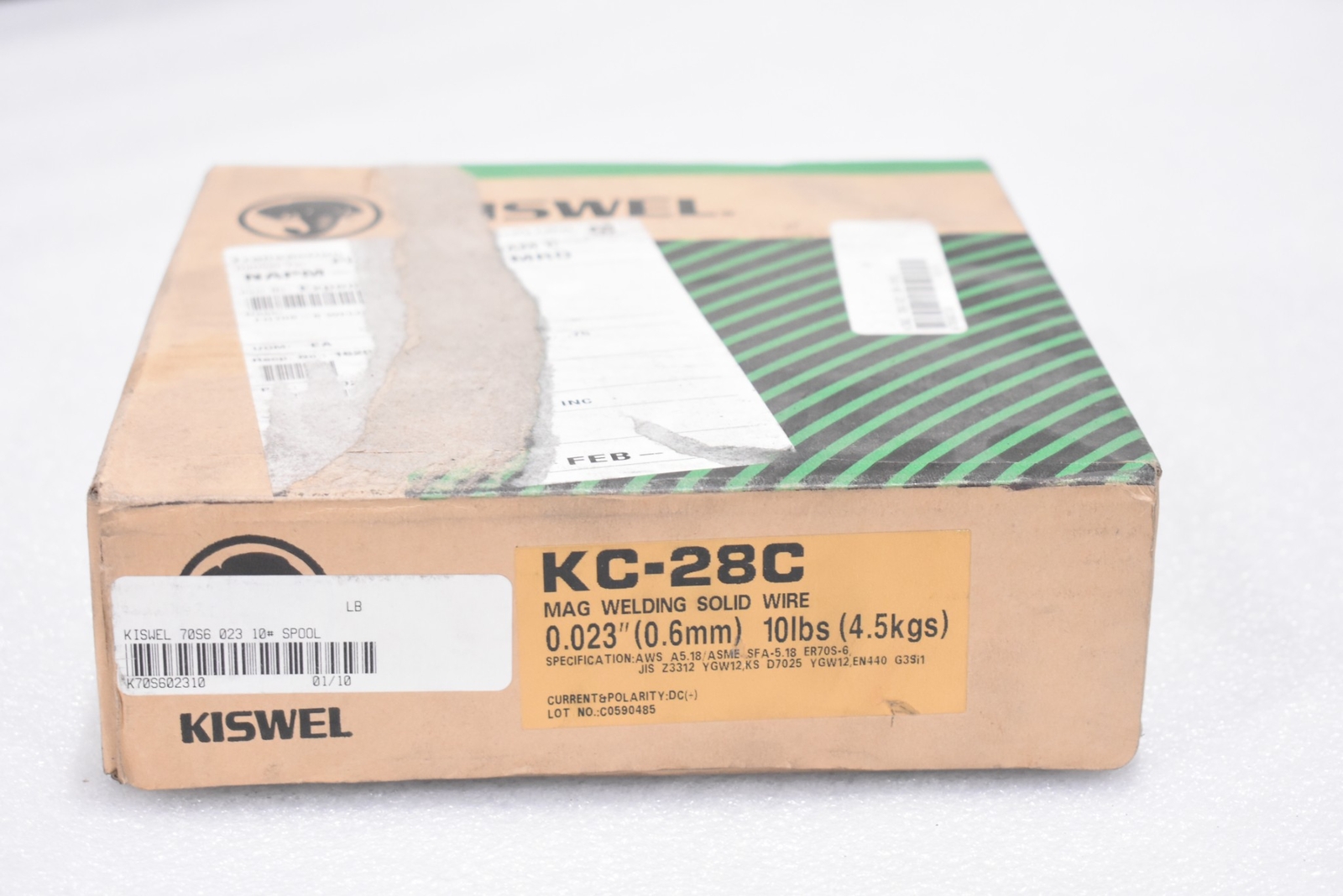 KISWELL KC-28C MAG WELDING SOLID WIRE, 0.023″ (0.6MM), 10LBS (4.5KGS)