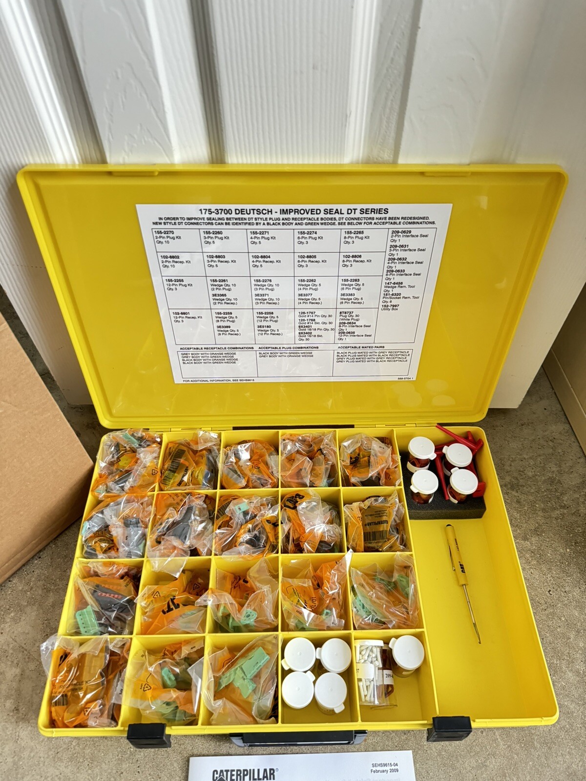Caterpillar 175-3700 DEUTSCH SEAL DT SERIES FIELD SERVICE KIT – NEW SEALED