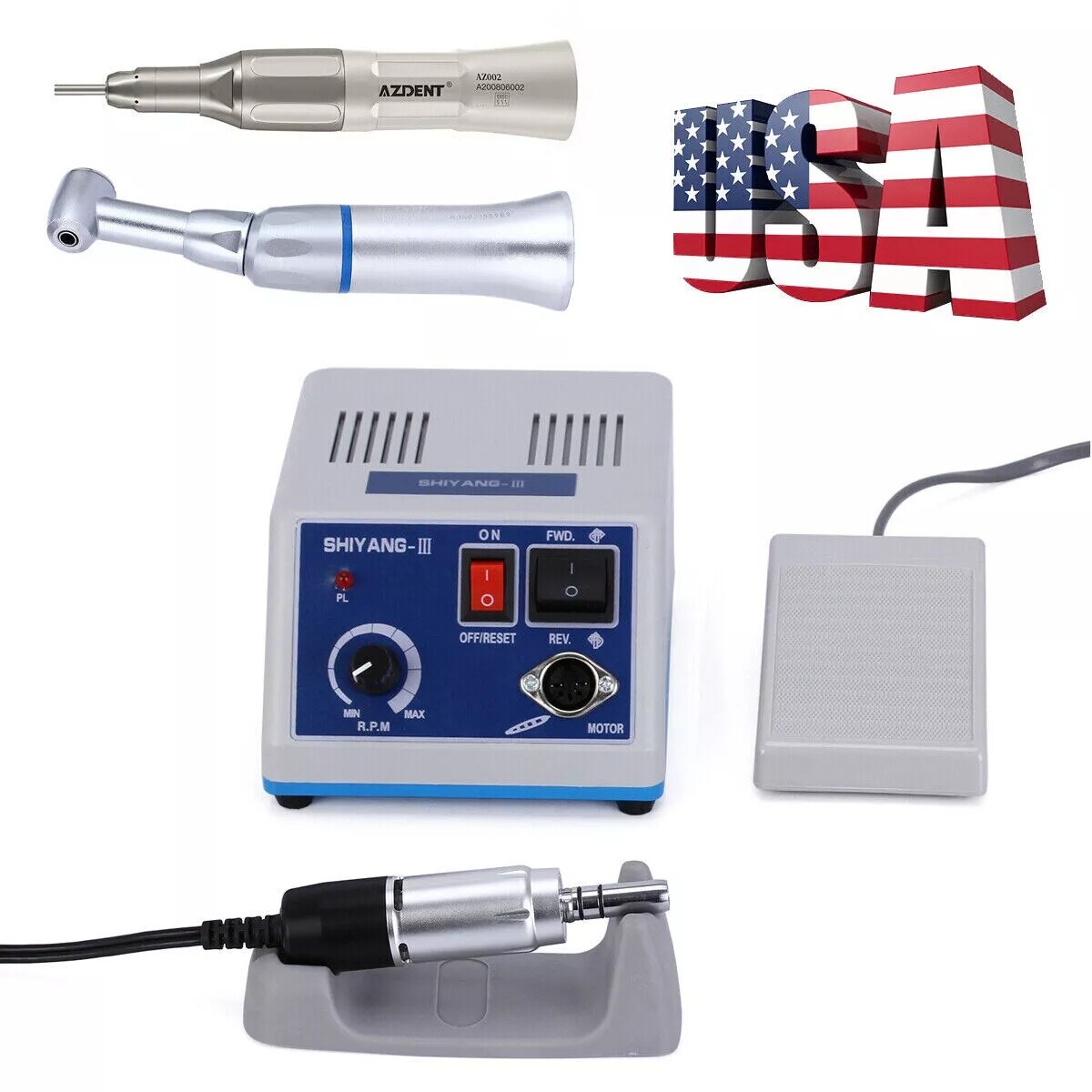Dental Lab Marathon Electric Micromotor Polisher/contra Angle/straight Handpiece