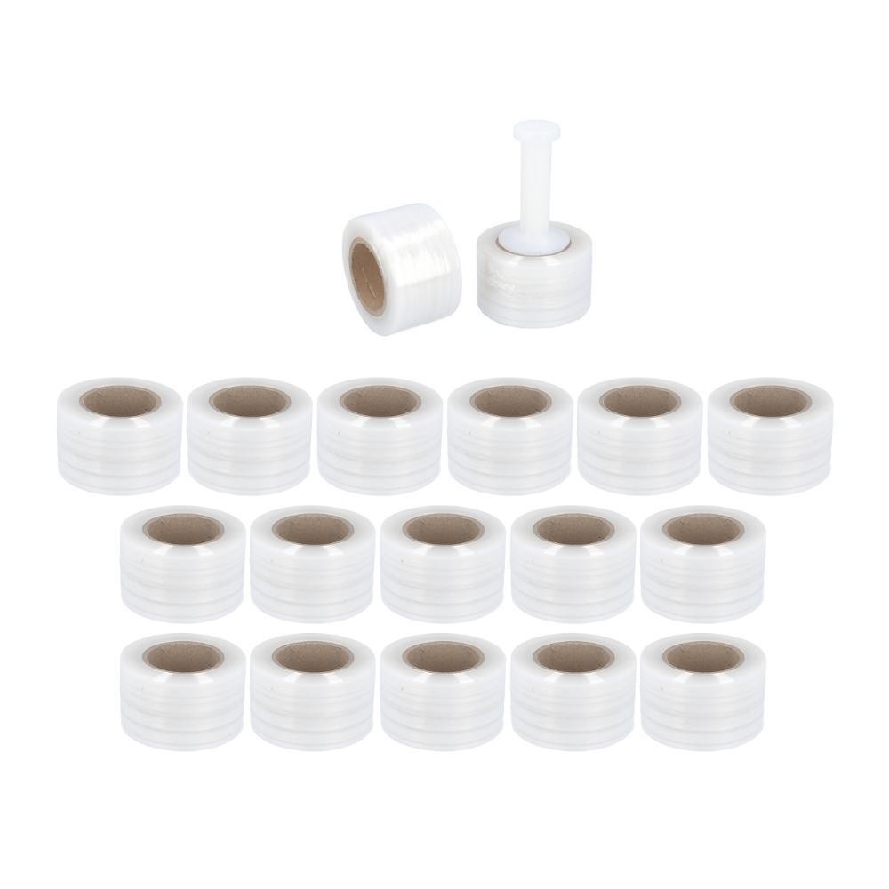 18 Rolls Mini Hand Stretch Wrap 3″x1000′ 80 Ga Clear Shrink Film Made in USA