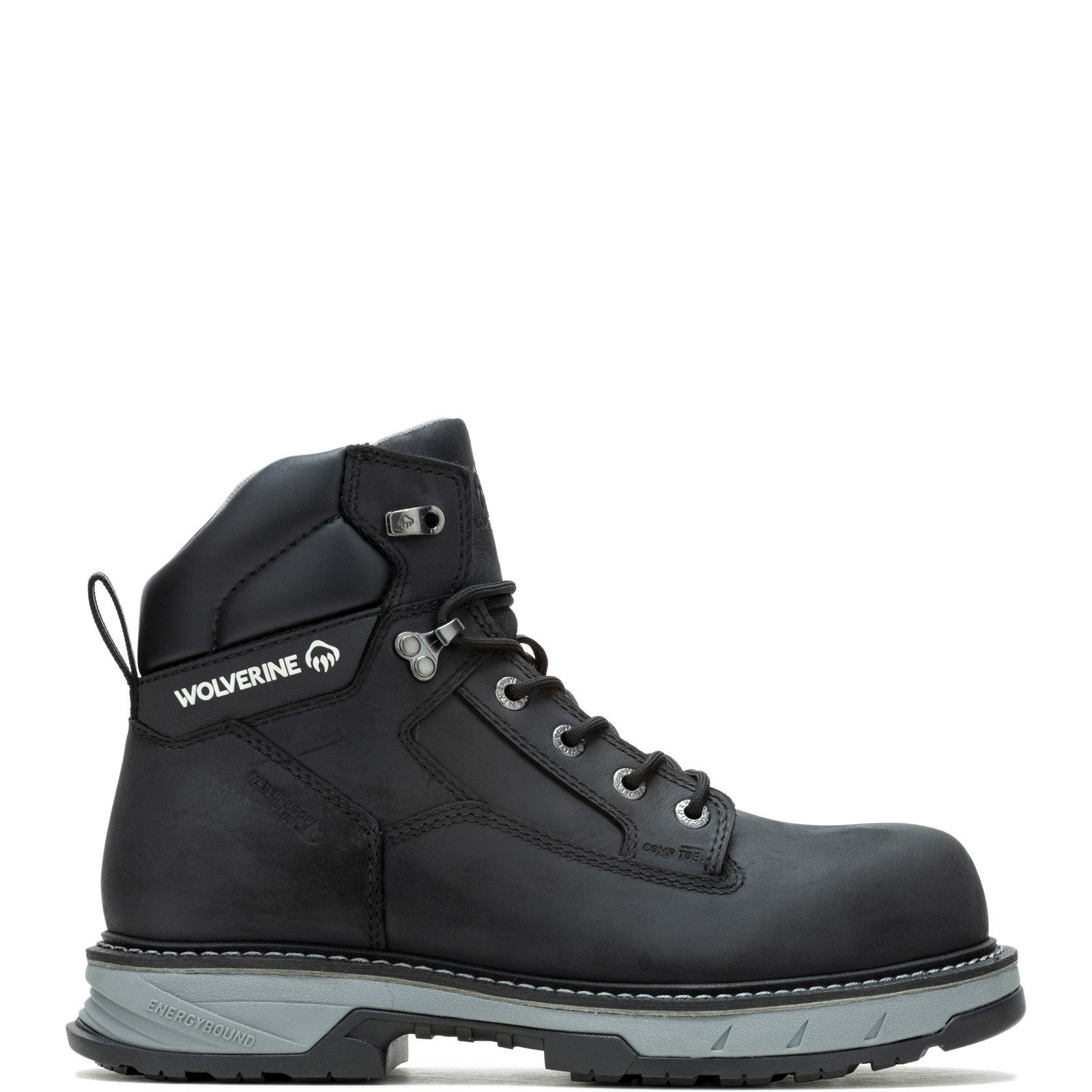 Wolverine Reforce EB WP CarbonMax 6″ Mens Black Wide Work & Safety Boots