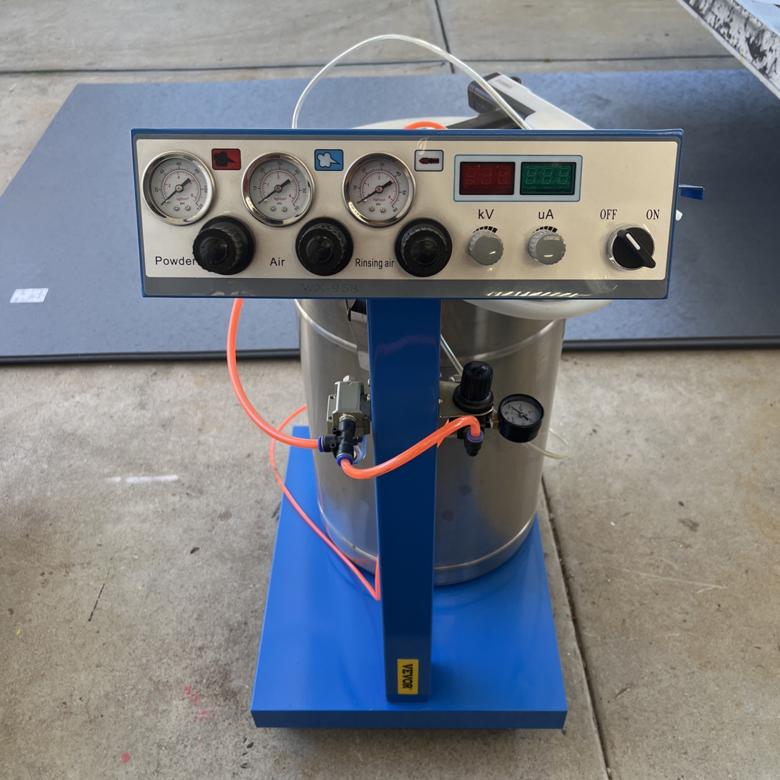 Powder Coating Machine WX-958 Electrostatic Spray Spraying Gun Paint System