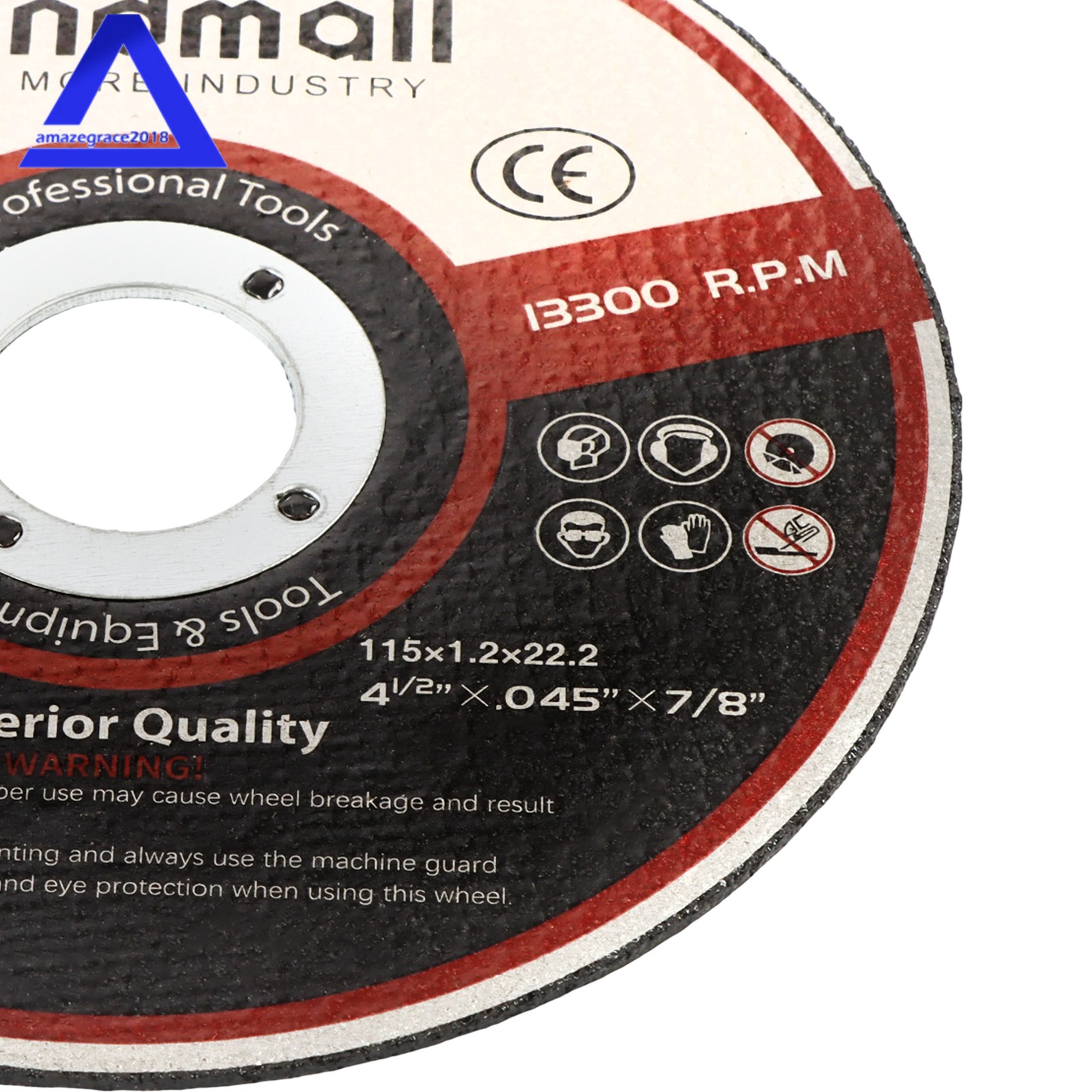 4.5″×3/64″×7/8″ Cutting Disc Ultra Thin Cut Off Wheel For Angle Grinder 55Pcs