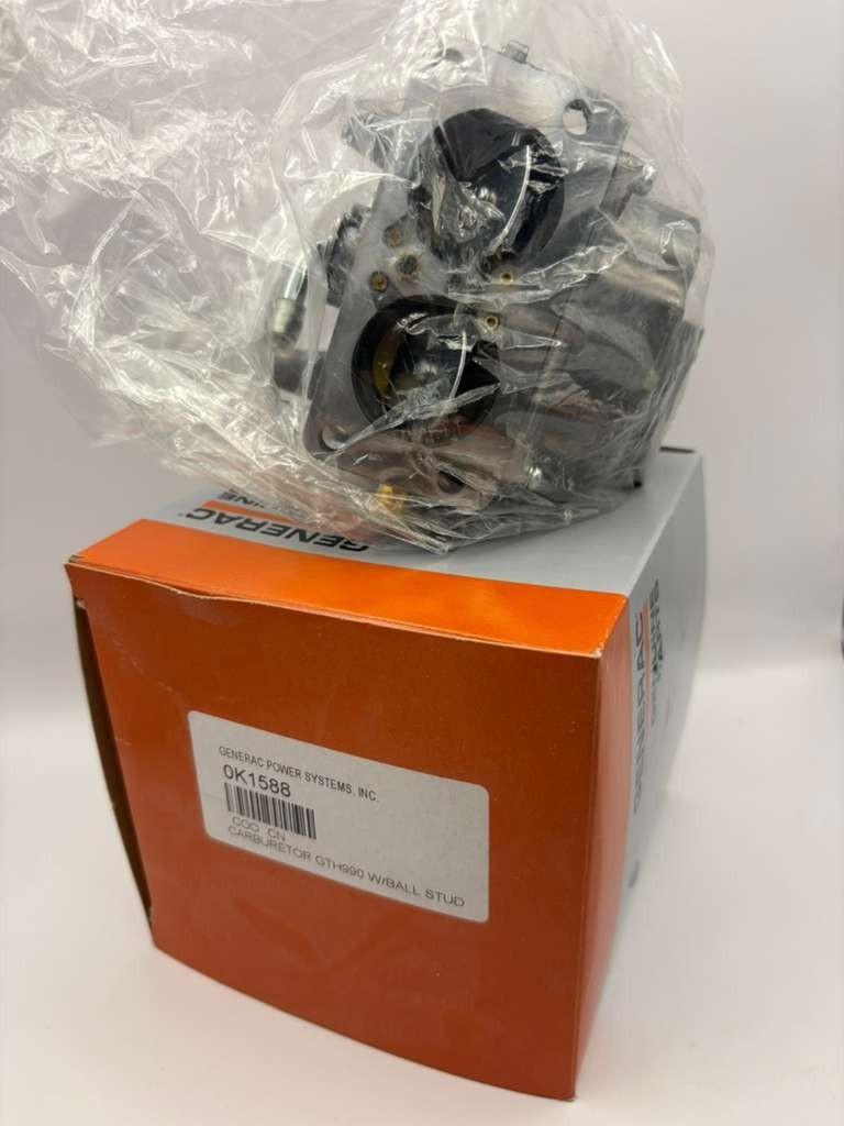 Generac 0K1588 Carburetor GTH990 Engine w/ Ball Stud OEM New Open Box.