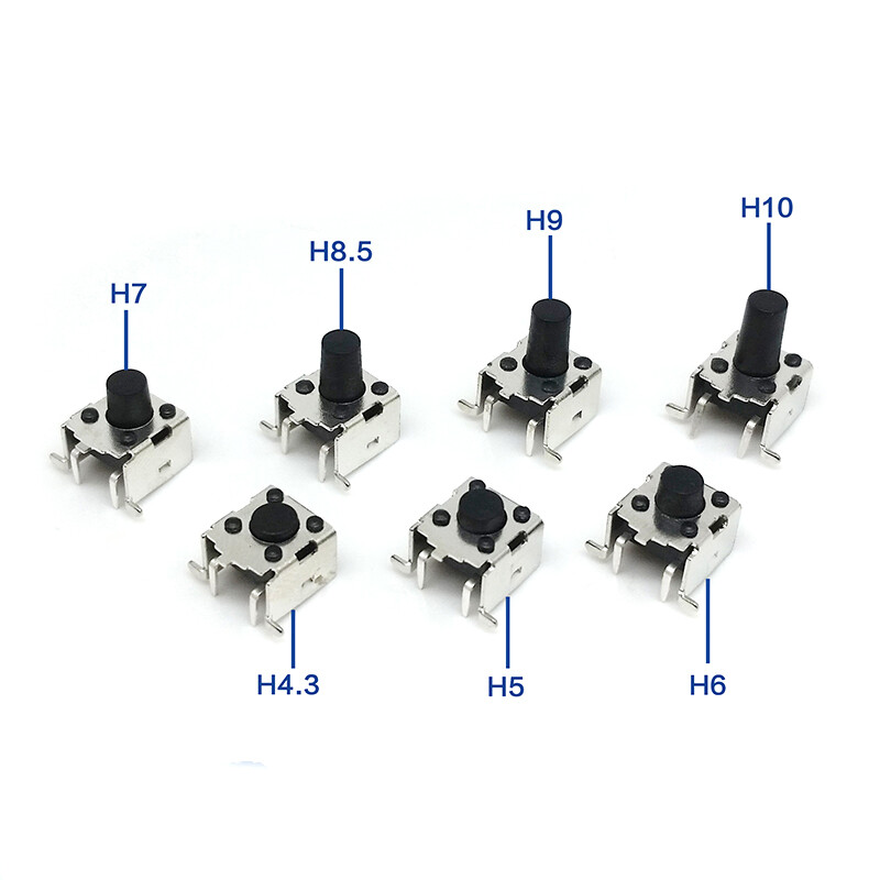 4.3/4.5/5/5.5/6/6.5/7/8.5/9/10mm Heigth 6*6 With Bracket SMD Micro Touch Switch