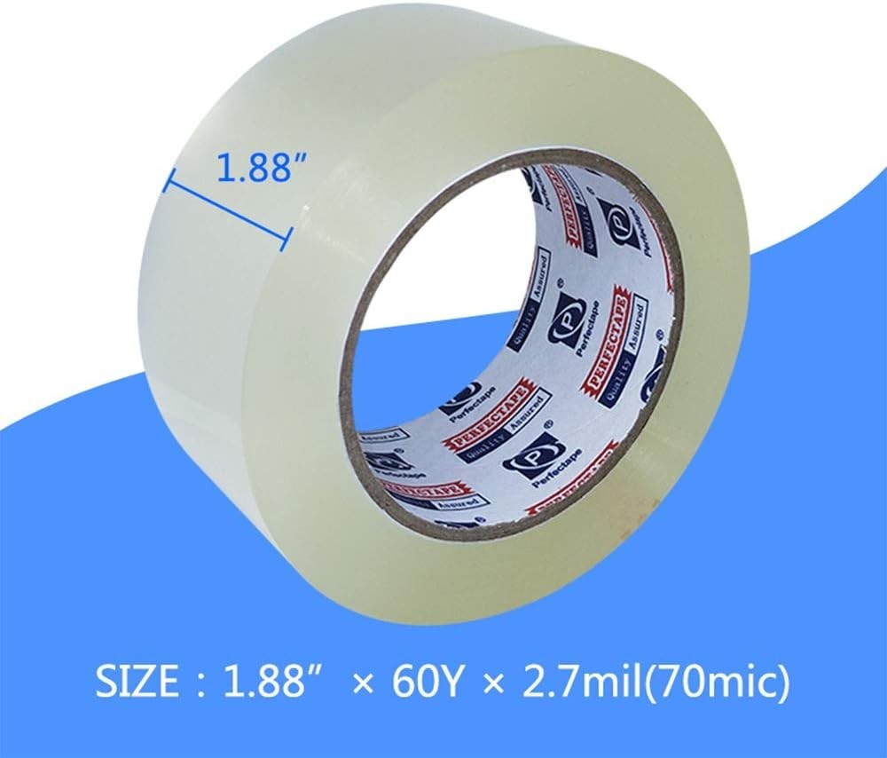 .P PERFECTAPE 36 Rolls Packing Tape 2160Y Clear 2.7 mil Heavy Duty
