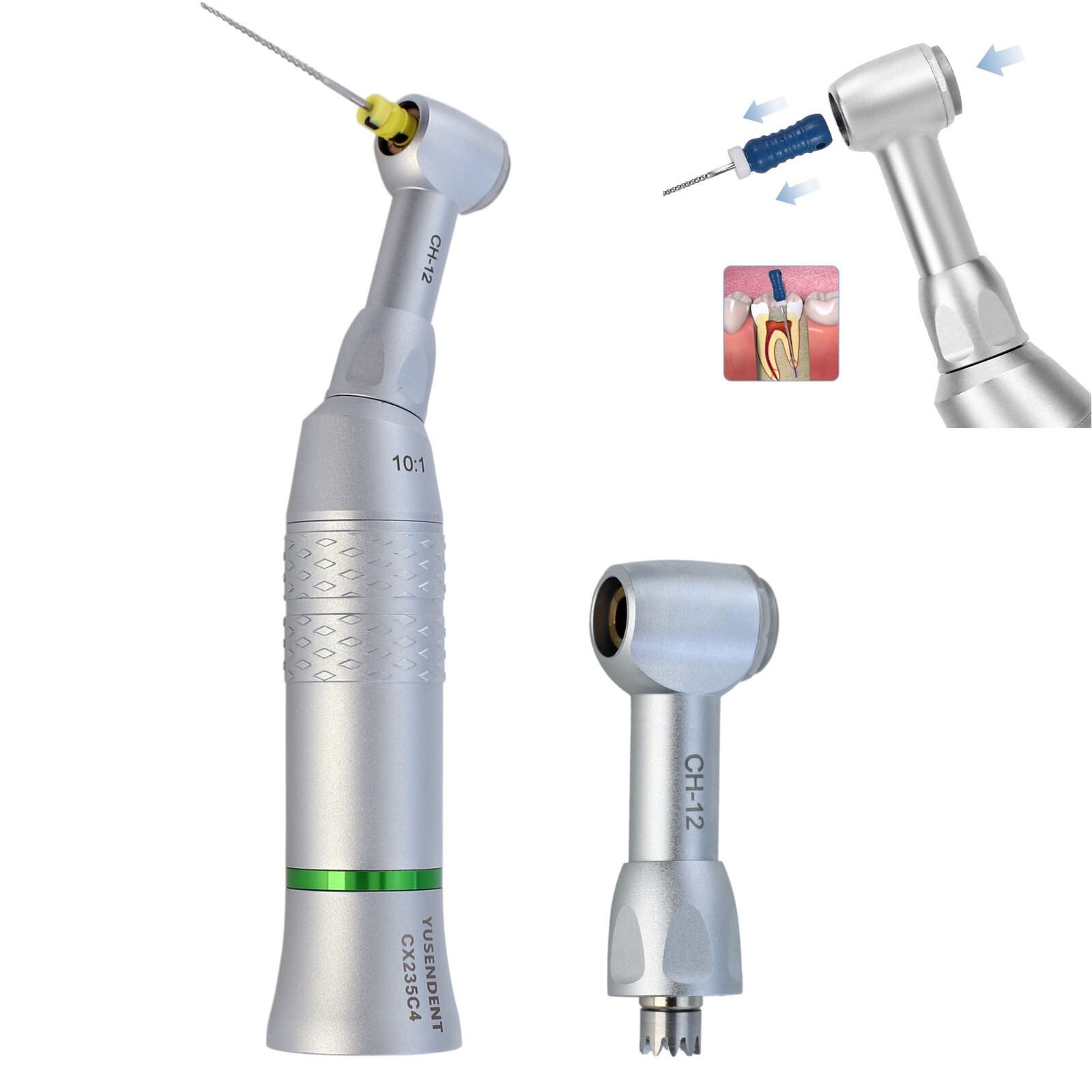 COXO Dental Endo Handpiece 10:1 Contra Angle 90 Degree Reciprocating Hand File