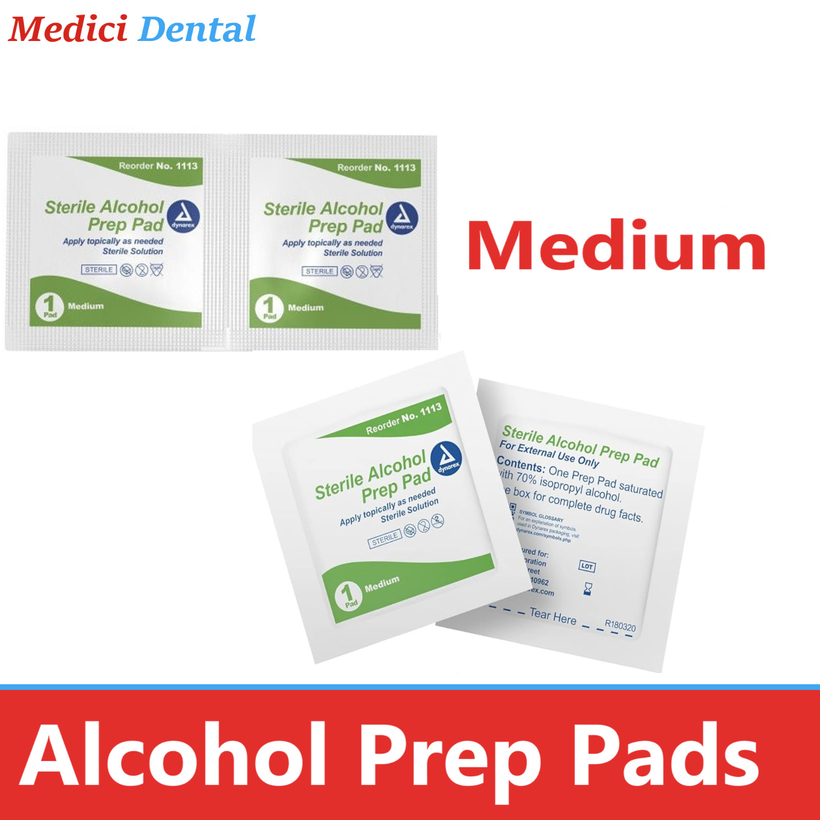 2000 -200, MEDIUM ALCOHOL PREP PADS Wet Sterile Antiseptics Manufacter Sealed