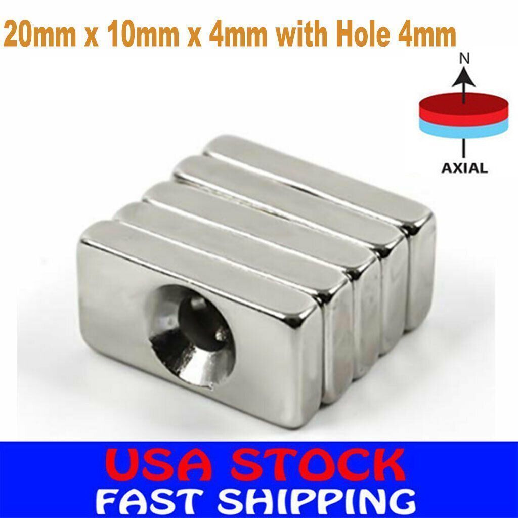 5/10/50pcs N35 Super Strong Block Square Rare Earth Neodymium Magnets 20x10x4mm