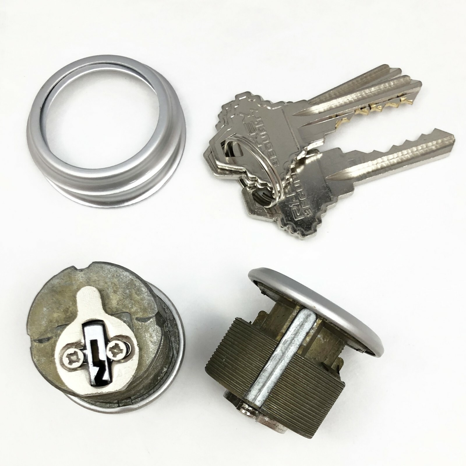 10 New Mortise Lock Cylinders 1″ for Store Front Door Adams Rite All Keyed Alike