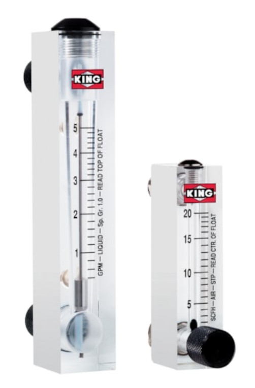 King Instrument 75301112C13 Flowmeter 100 SCFH 1/4 FNPT Brass EPR