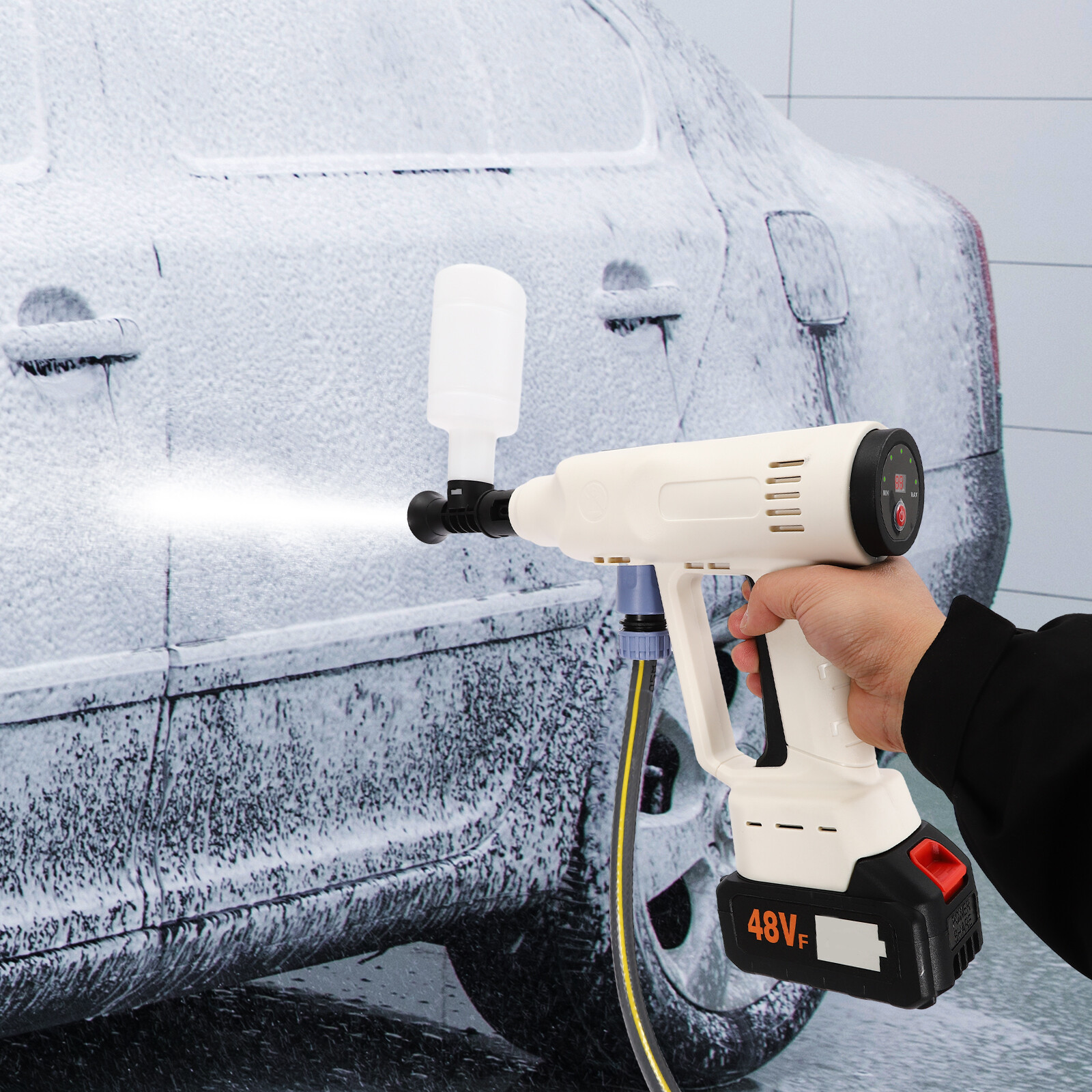 Portable Cordless Battery Powered Pressure Washer For Car Home Garden Wash NEW