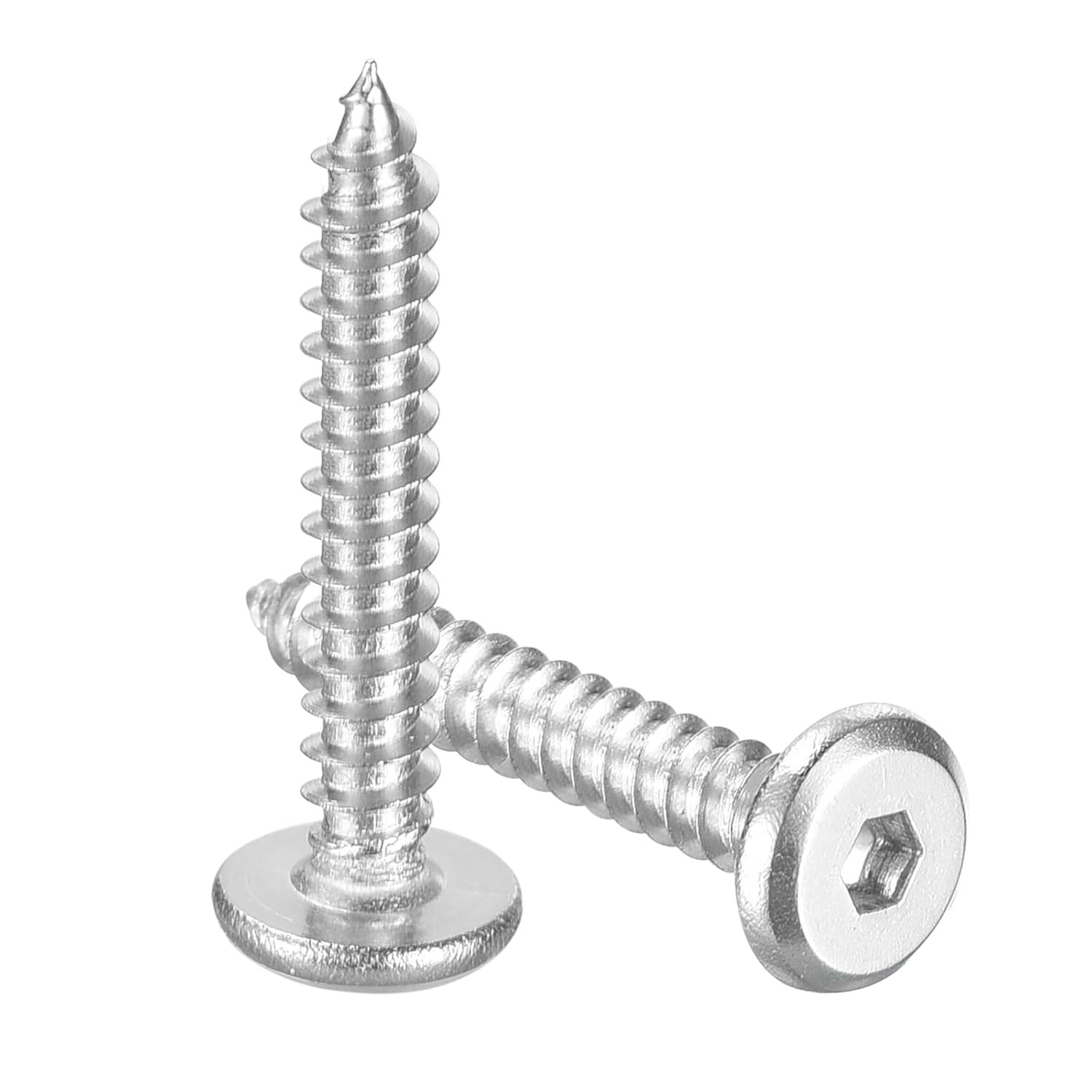 M3 X 25Mm (25 Pack) Flat round Socket Head Screws, Stainless Steel Self Tapping