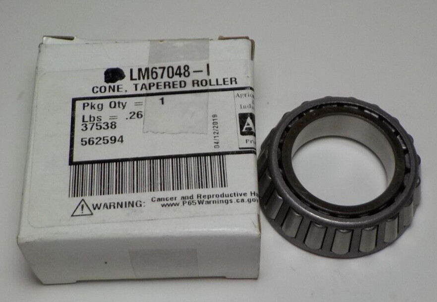 HL LM67048 TAPERED BEARING CONE REPLACEMENT PART #115
