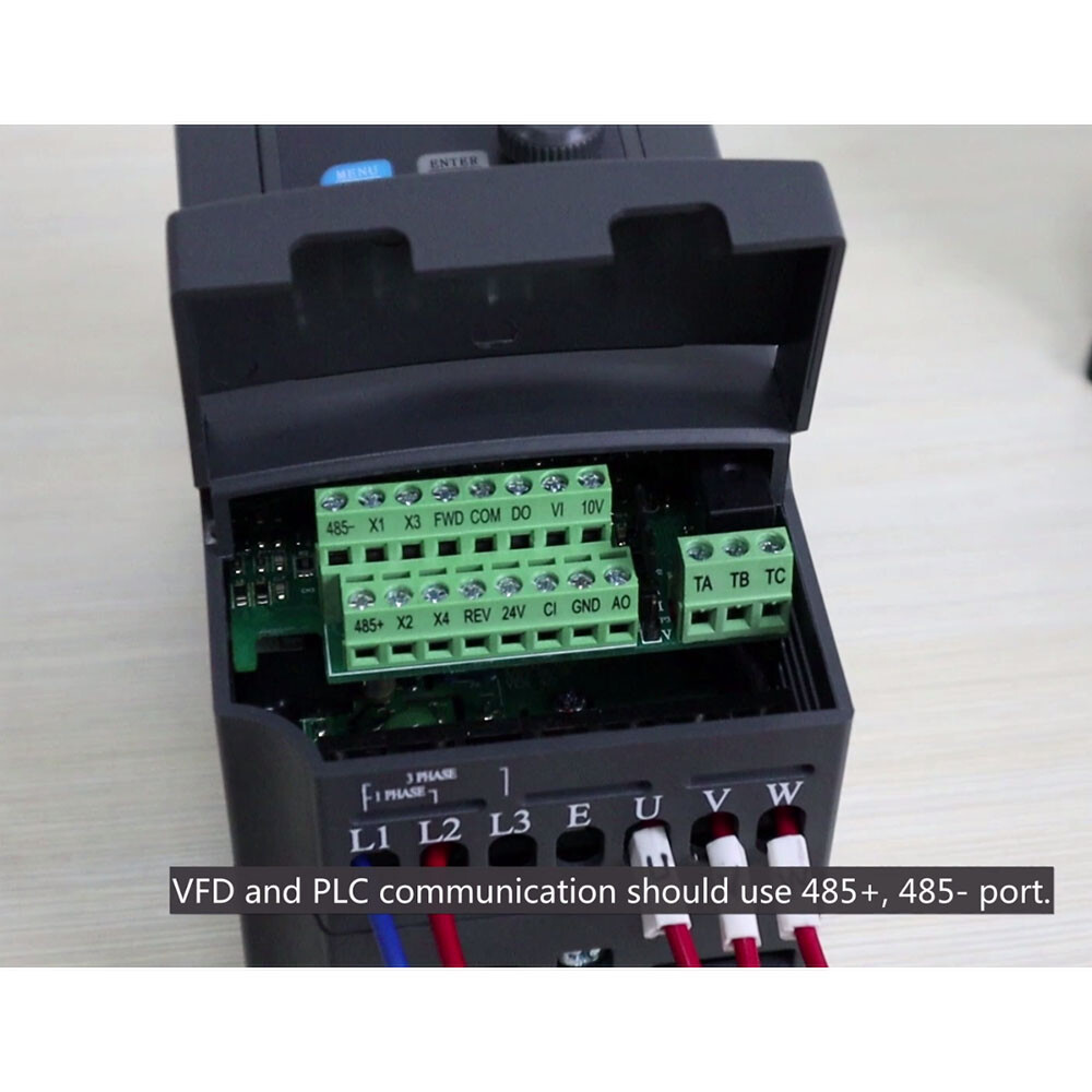 ATO 220V VFD, 1HP 0.75KW 4.7A, Single Phase to 3 Phase Variable frequency drive