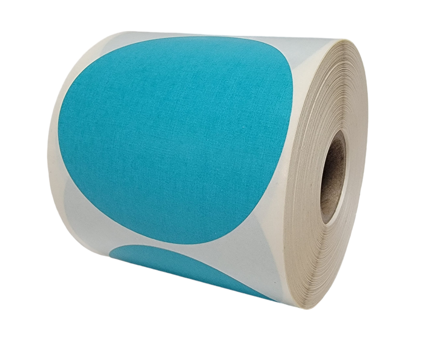 ZEBRA / ELTRON Direct Thermal Labels 3″ Round Teal – (2) Rolls of 500 EA