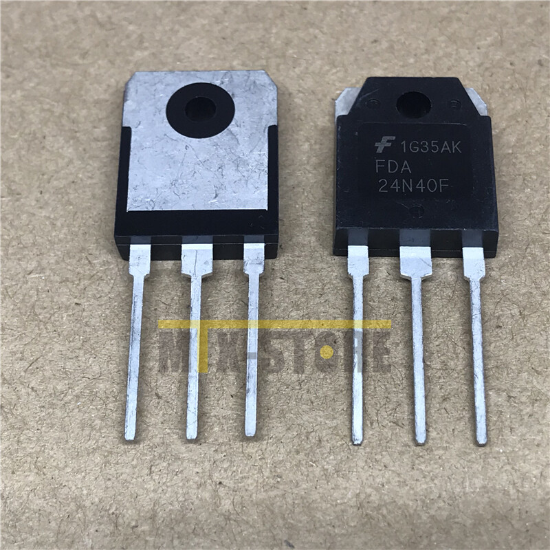 10QTY FDA24N40F Trans MOSFET N-CH 400V 23A 3-Pin(3+Tab) TO-3PN Tube FDA24N40