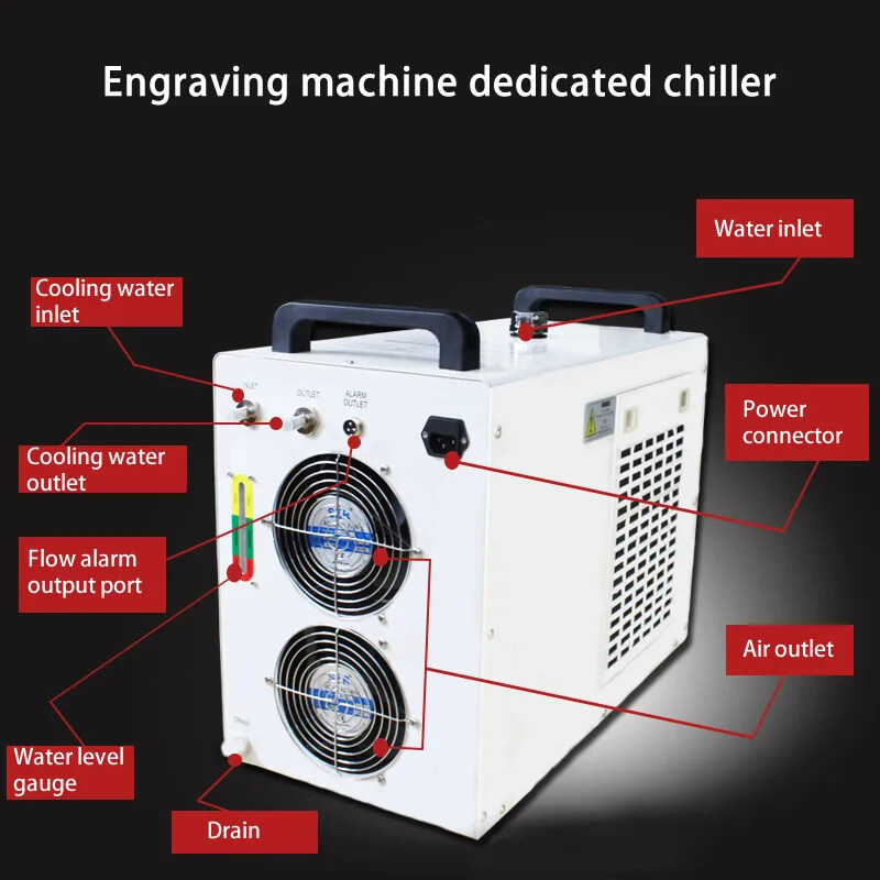 Industrial Water-cooled Machine Chiller CW5200 Engraving Machine Chiller