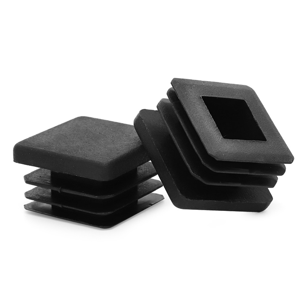 10pcs Black Square Plastic Hole Plugs for Bar Stool or Chair Leg or Table leg US
