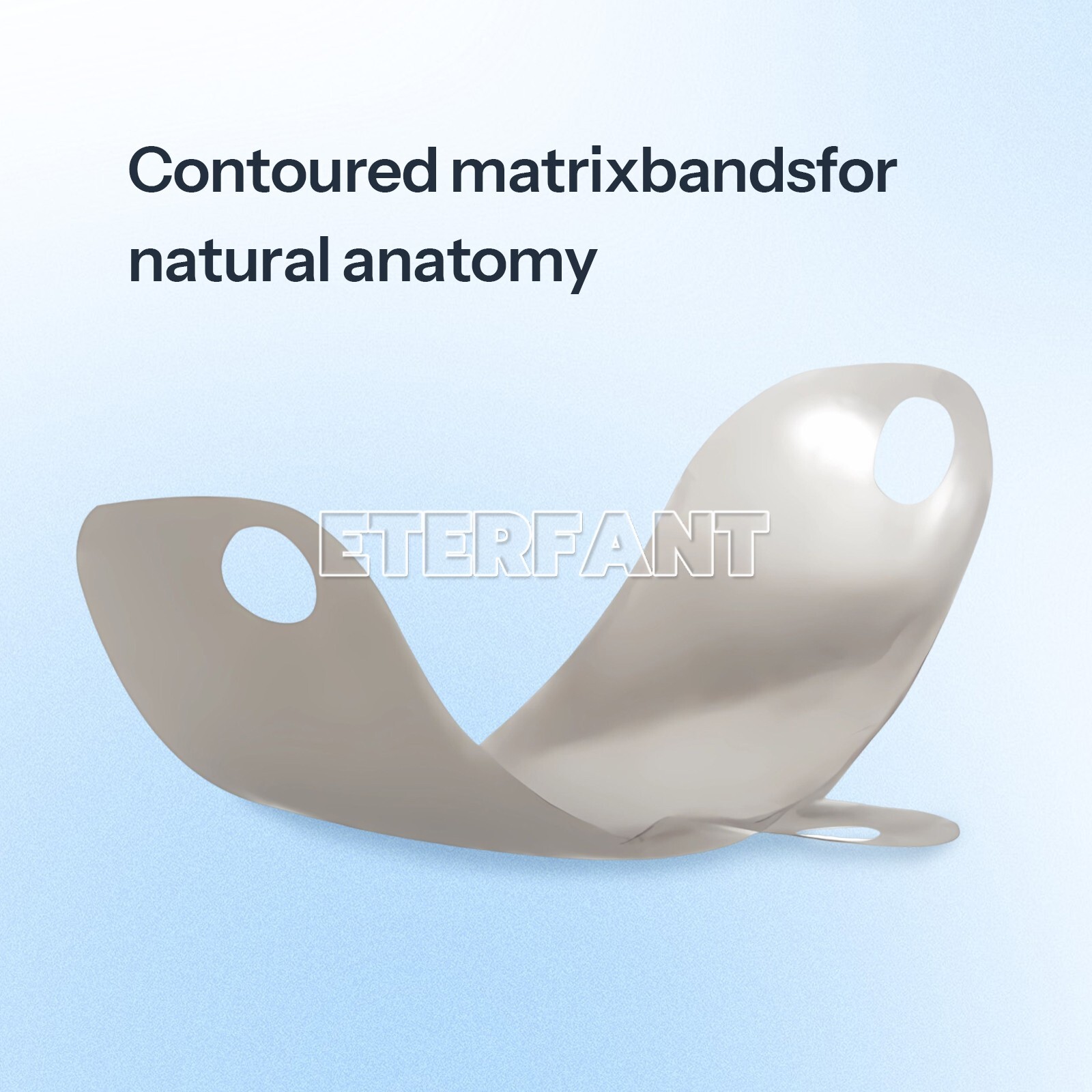 ETERFANT Dental 3.5-6.5mm Matrix Bands Ring Sectional Matrice Clamp 50PCs/100PCs