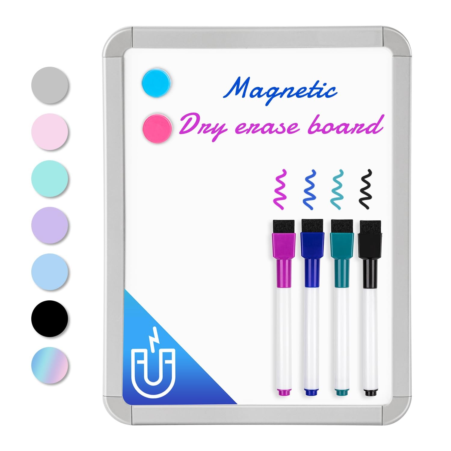 VUSIGN Small Dry Erase Whiteboard, 8.5 x 11 Inches White Board for Kids, Student