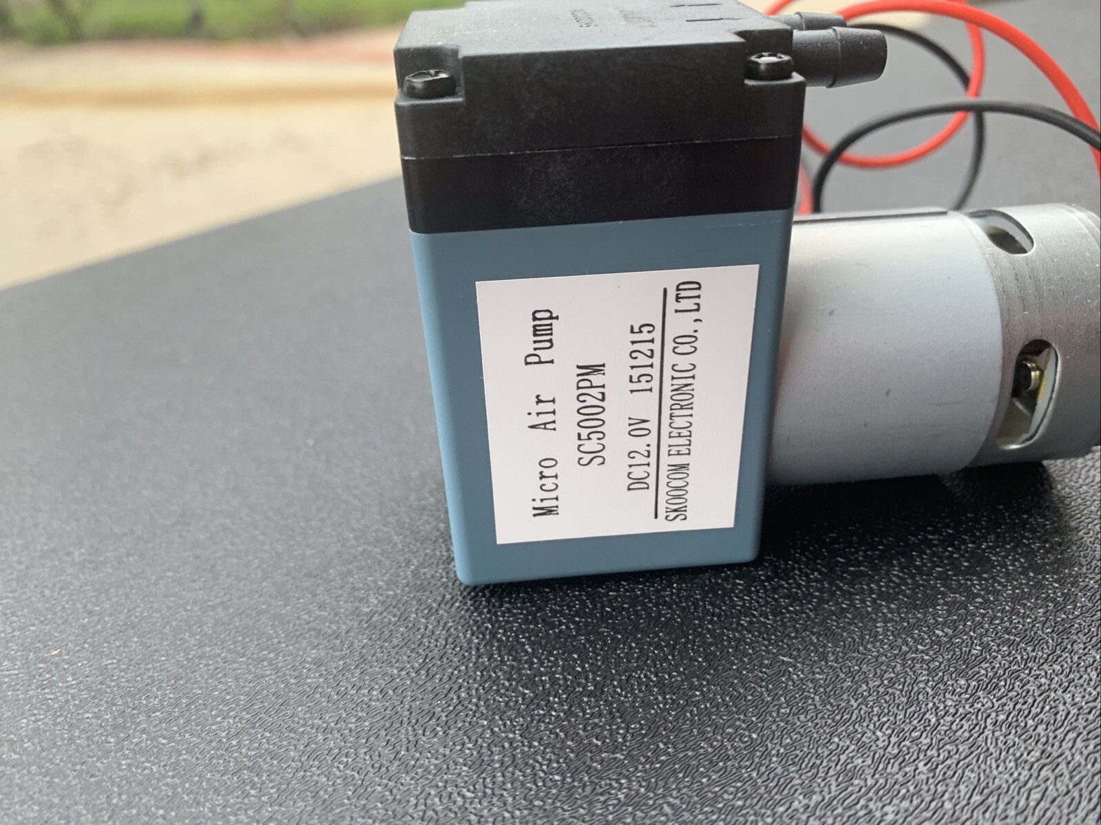 12 V DC Single Diaphragm Head Pressure / Vacuum Pump – 10 L/min – 29 PSI max