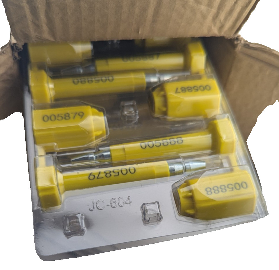 50PCS Bolt Seal Shipping Seal High Security for Cargo Containers Truck Trailers