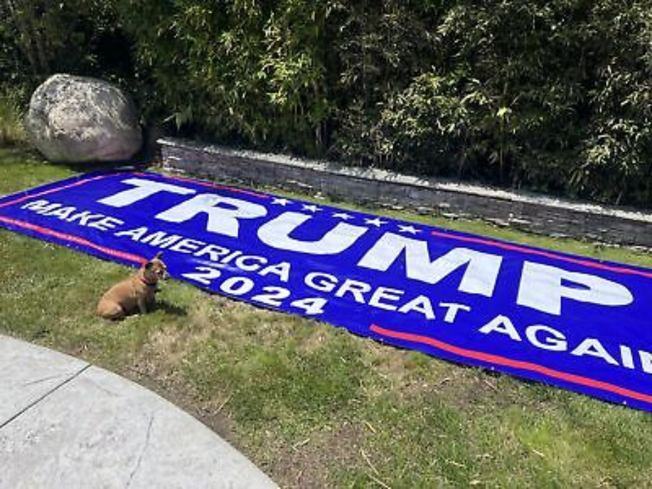 Reelect TRUMP 2028 4 More Years -HUGE & LARGE -Red Banners -Reinforced -USA MADE
