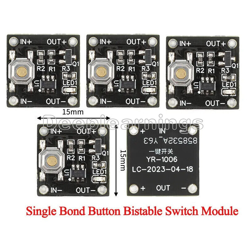 1PCS Single Bond Bistable Switch Module Button 2.2-5V 0.5uA Load 2A Micro NEW