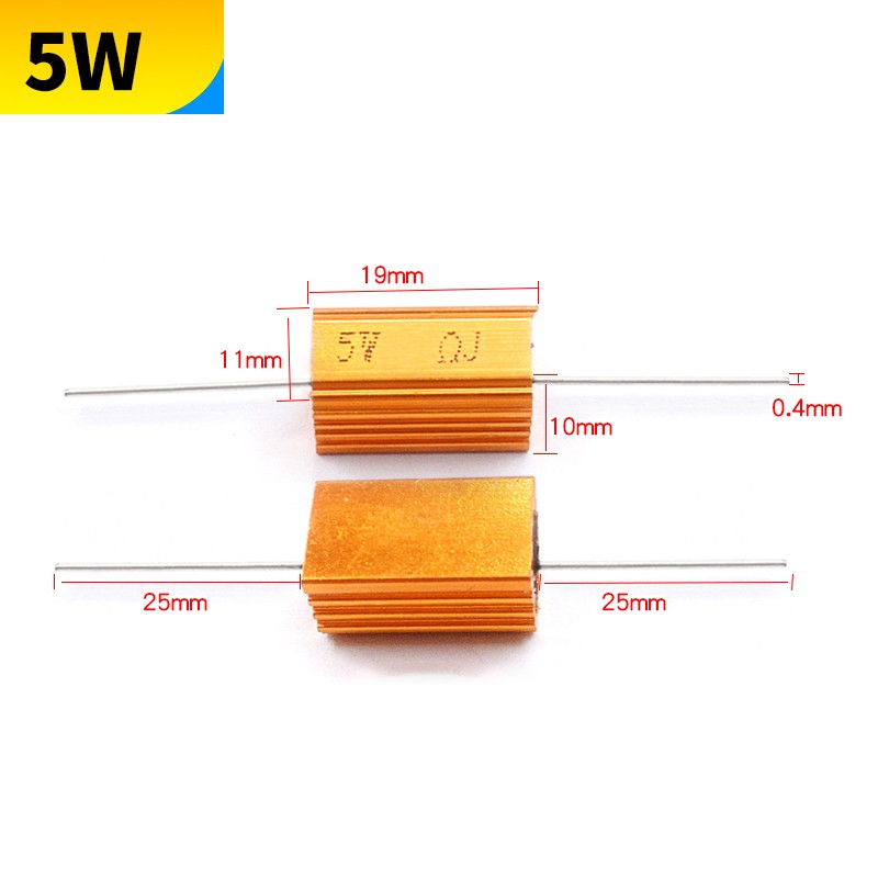 Golden Aluminium Load Resistor Wirewound RX24 5W/10W/25W/50W/100W/200W/300W/500W