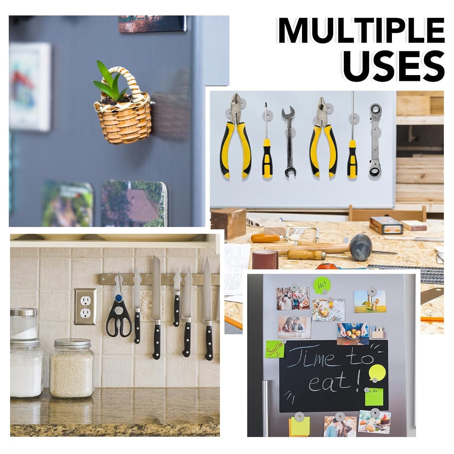 Strong Neodymium Disc Magnets, Rare Earth Magnet with Hole for Kitchen Cabine…