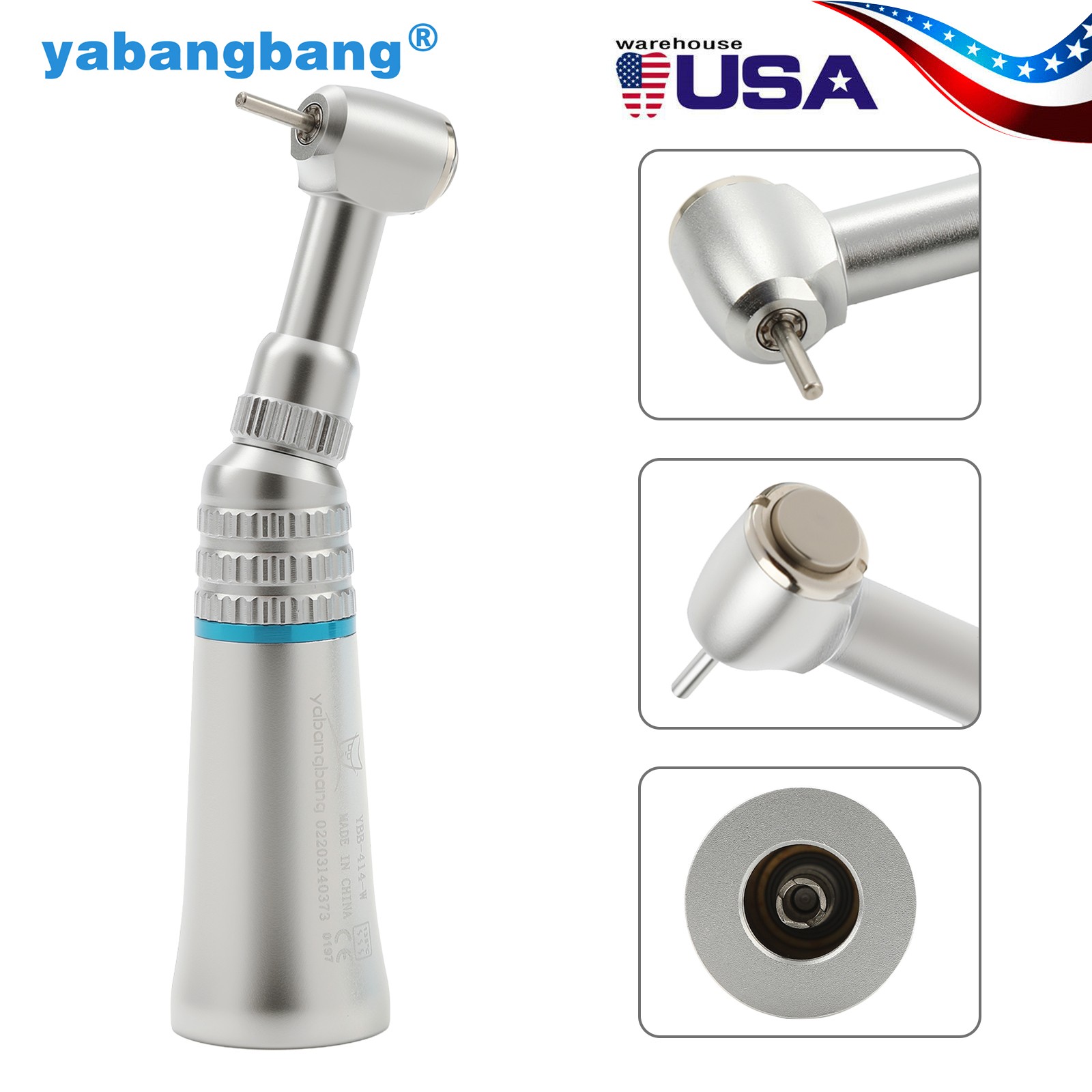 NSK Style Dental Slow Speed Contra Angle Handpiece Fit Latch/Friction Grip Burs