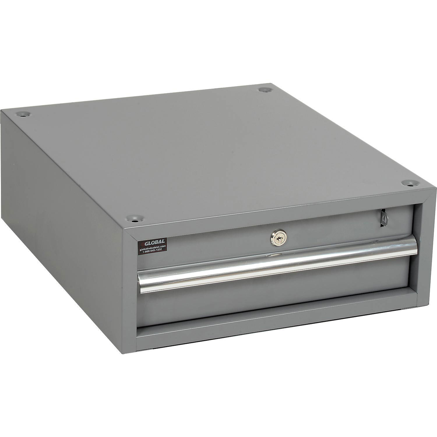 Global Industrial Stacking Workbench Drawer Gray 6″H