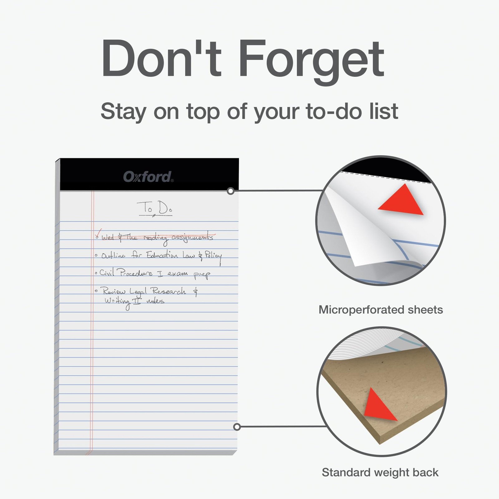 5 x 8 Legal Pads, 12 Pack, Narrow Ruled, White Paper, 50 Sheets Per Writing Pad,