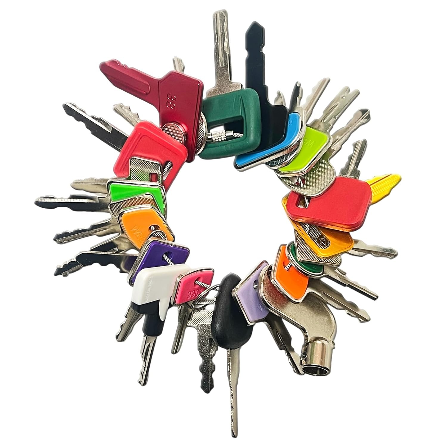 28 Heavy Machinery Equipment Key Komatsu Volvo Bobcat Kubota JCB Hitachi Hyster