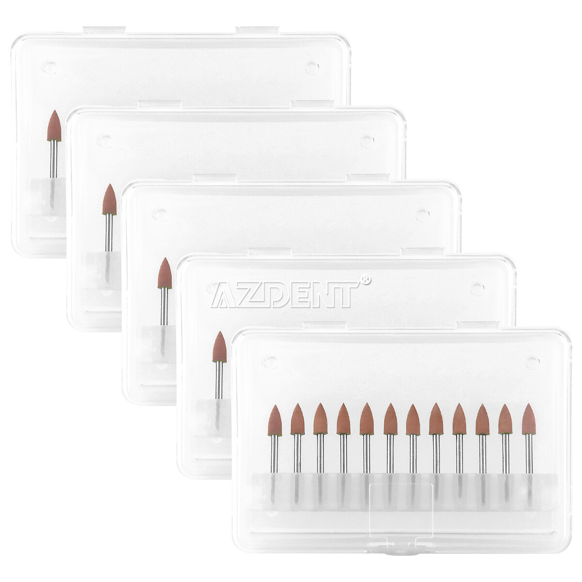 USA 5Packs Dental 0413 Brownie Polishers Friction Grip FG Mini Points 12pcs/pack