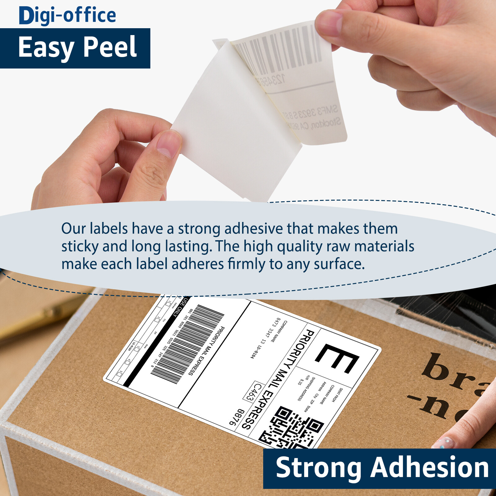 4″x2″ (102 mm x 51 mm) Barcode Shipping & Multipurpose Labels For Zebra & Rollo