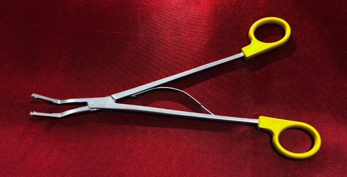 Open Surgery Hem-o-lok Applier Large Size (XL) Yellow Reusable Instruments
