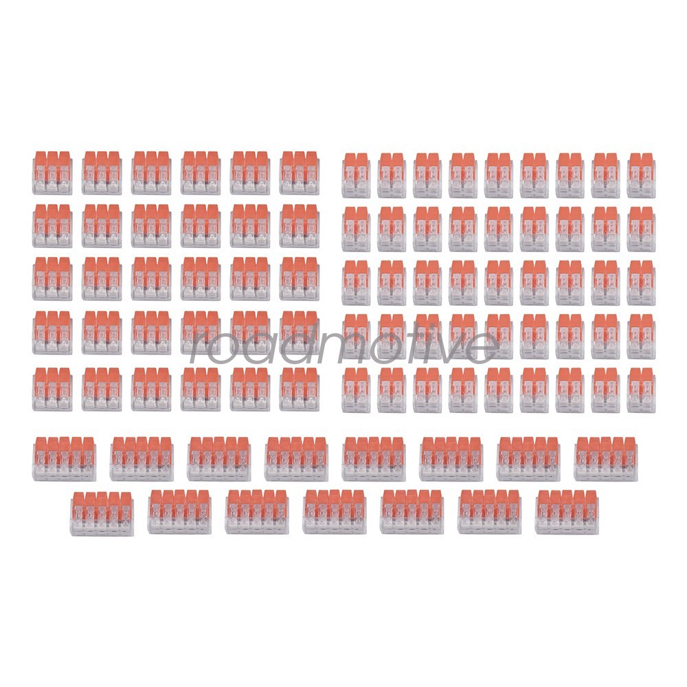 For Wago 221 Lever Nuts Compact Splicing Wire Connectors – 2/3/5 Terminal 90Pcs