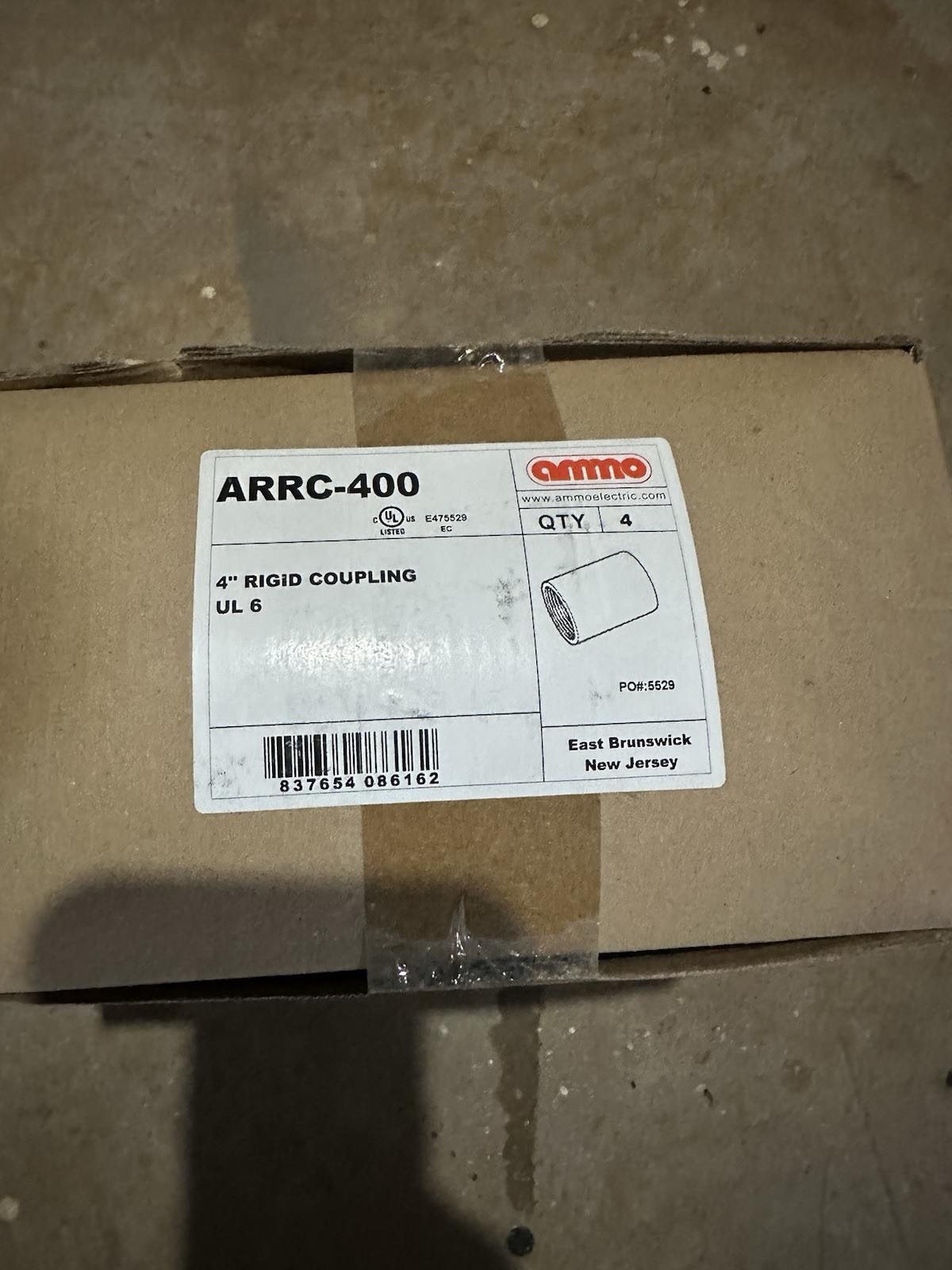 4” Rigid Coupling Box Of 4