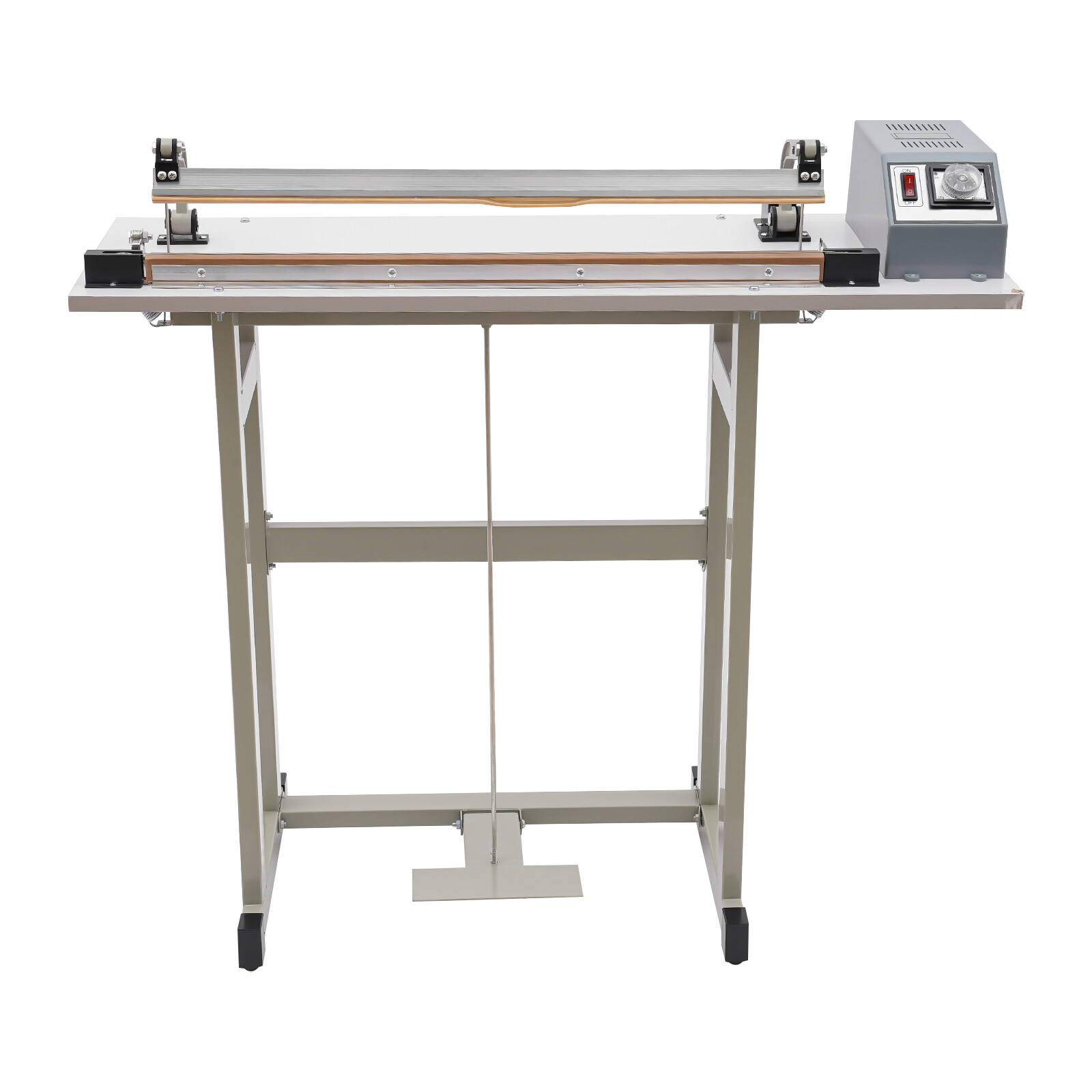 22.83″ Foot Pedal Impulse Sealer Heat Seal Plastic Bag Sealing Machine w/ Cutter