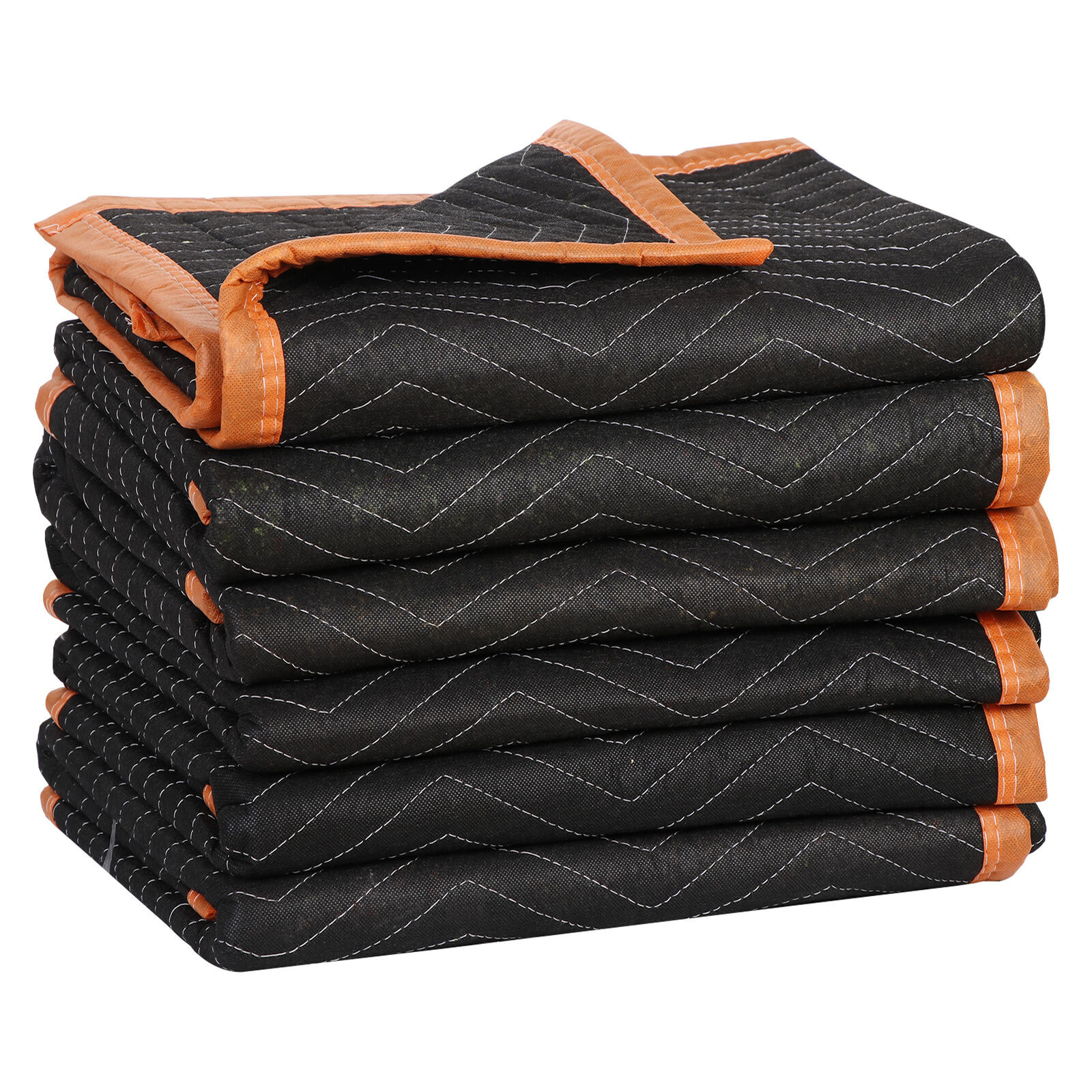 6 Pack Moving Blankets 40″ x72″ Shipping Packing Blankets Quilted Pads Furniture